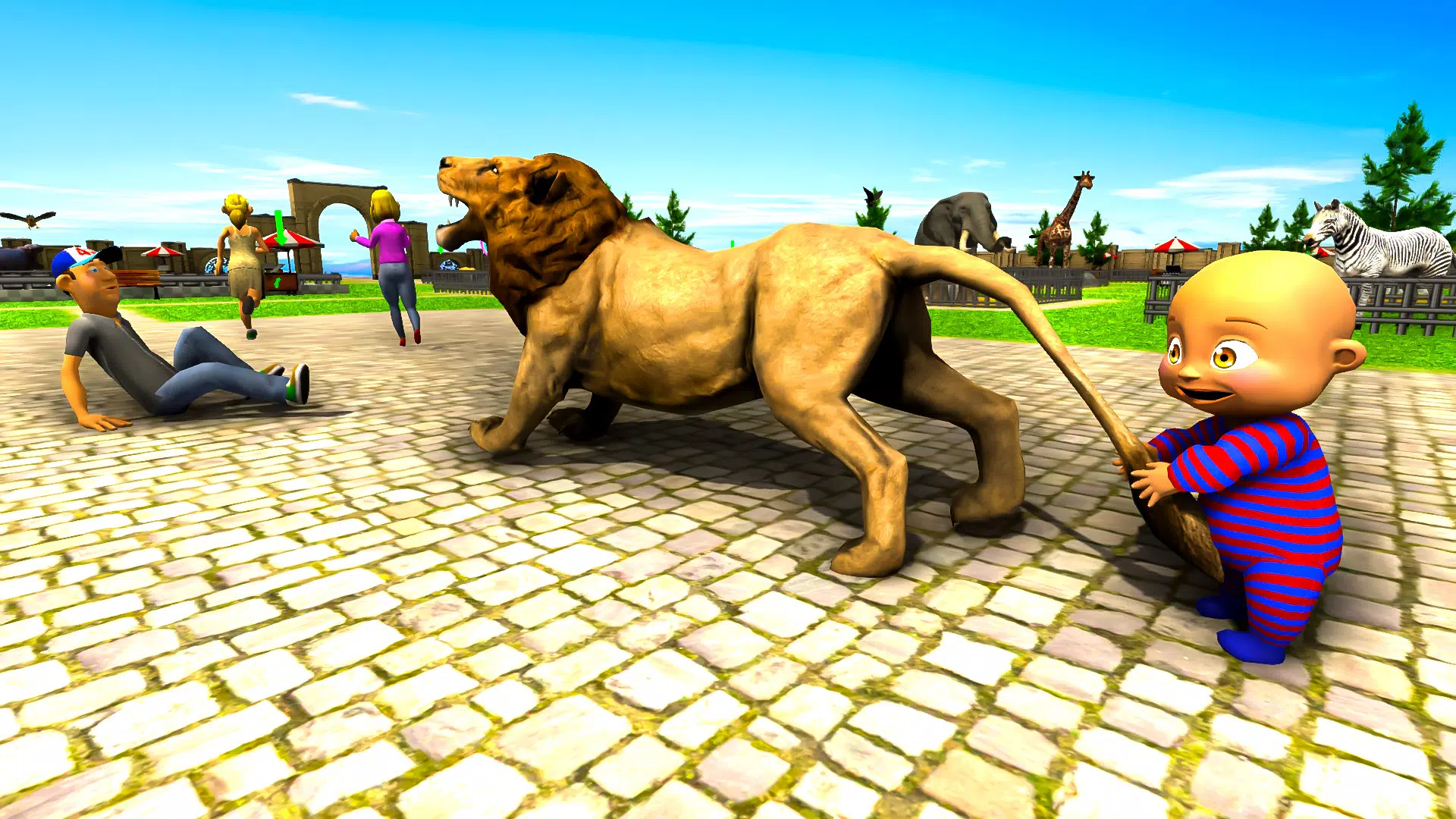 Naughty Baby 3D: Daddy Zoo Fun Screenshot 2