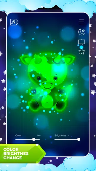 Baby night light - lullabies w ဖန်သားပြင်ဓာတ်ပုံ 3
