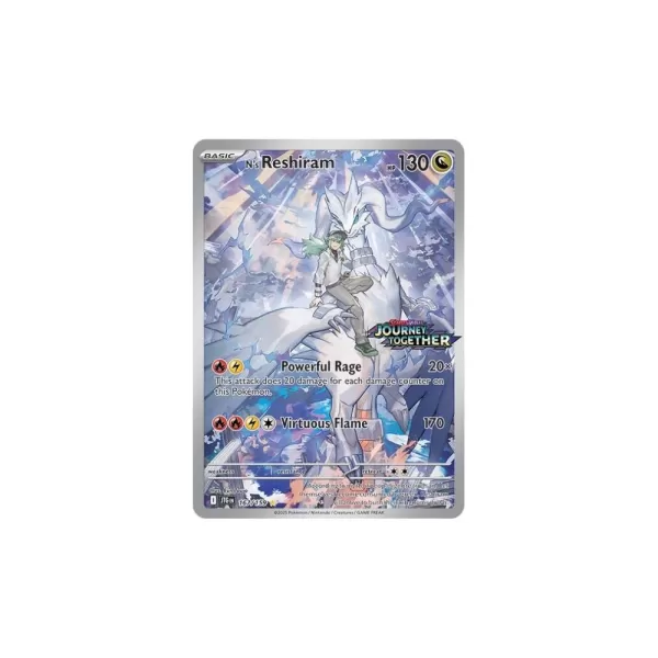 Chute du prix de la carte timbrée Reshiram de N – Voyage Ensemble