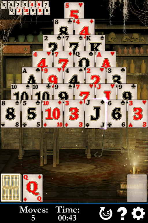 Tripeaks Solitaire - Wizards 螢幕截圖 3