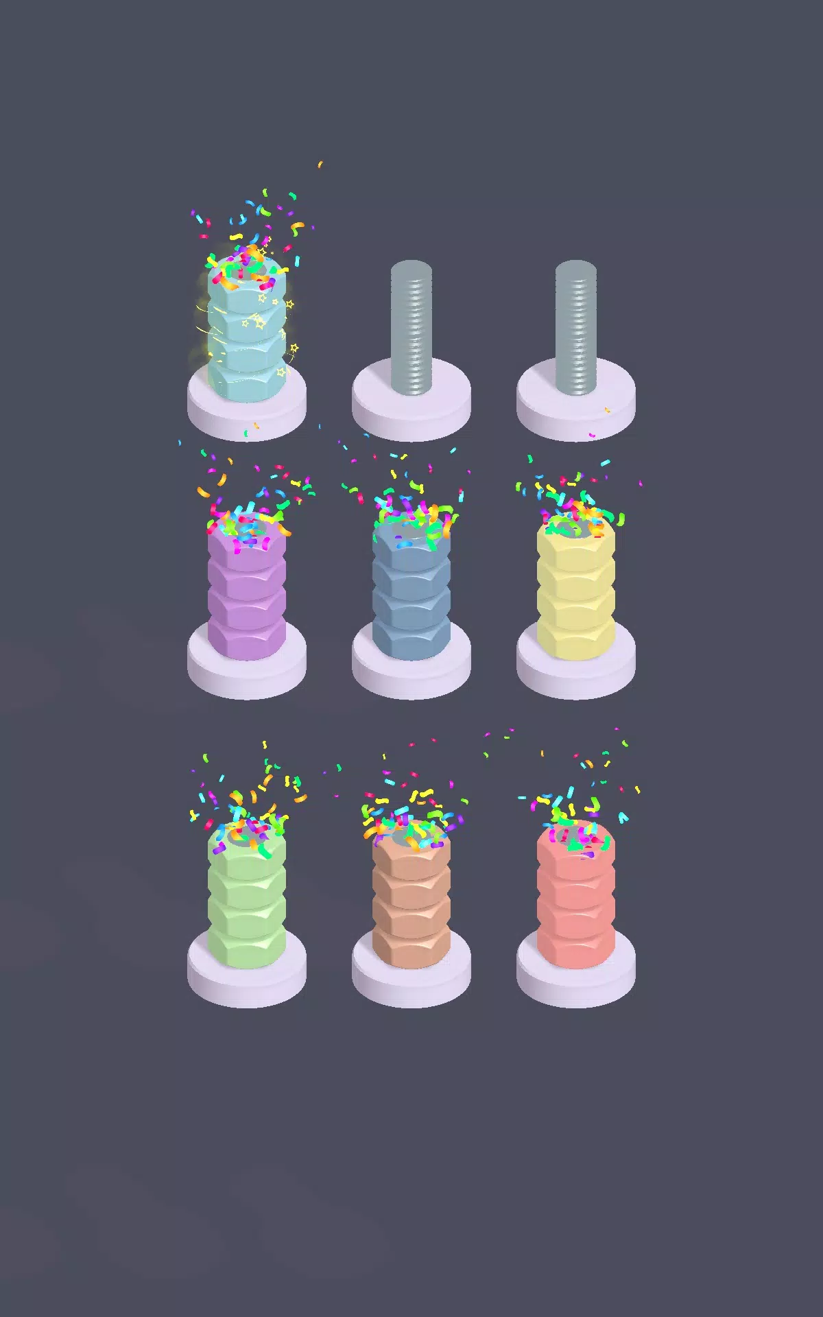 Color Sort : Nuts Mania 스크린샷 1
