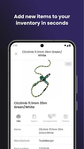 Schermata Scannable Safety Equipment App 3