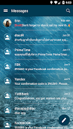 SMS Messages Bubble Rain Theme Screenshot 2