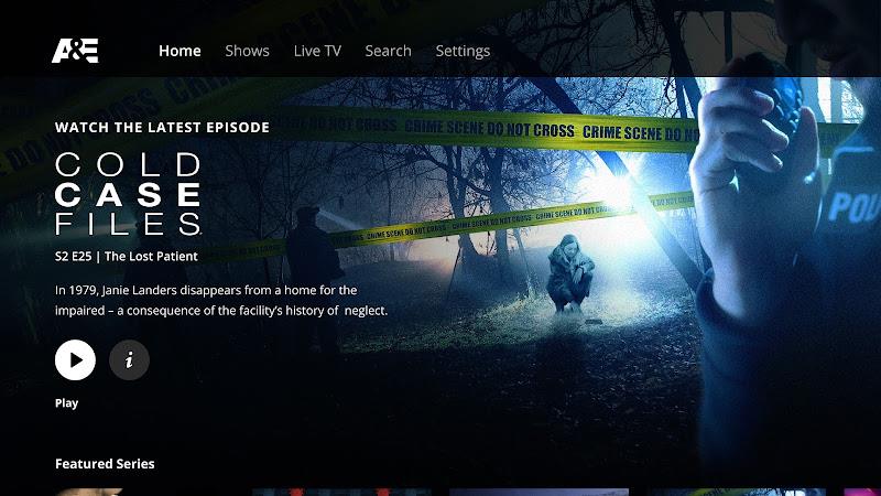 A&E: TV Shows That Matter Captura de pantalla 1