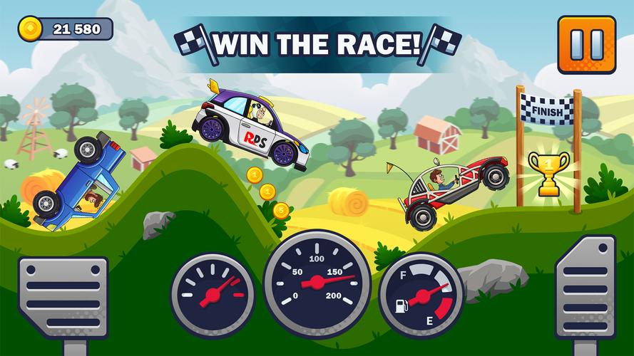 Racing Hills! Offroad Car Game ภาพหน้าจอ 0