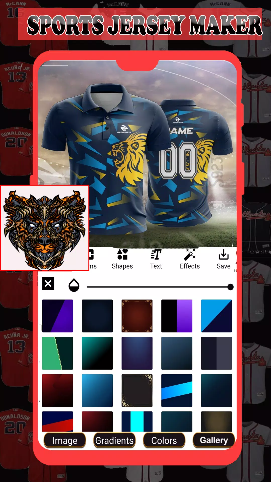 Sports Jersey Maker Capture d'écran 3