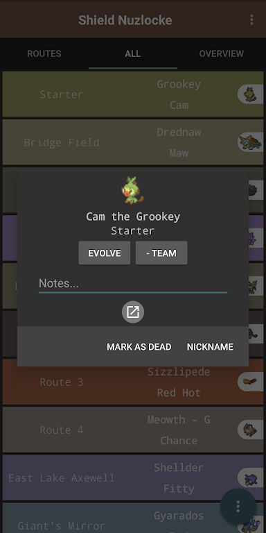 Route Chart - Nuzlocke Tracker - No Ads Screenshot 3