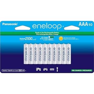 Panasonic eneloop aaa de 10 baterias recarregáveis