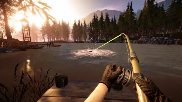 Daytime fishing gameplay screenshot
