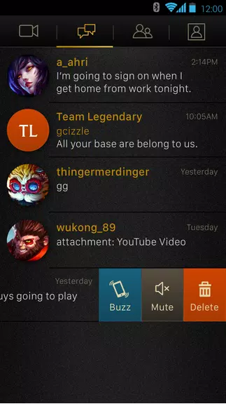 League Chat ဖန်သားပြင်ဓာတ်ပုံ 2