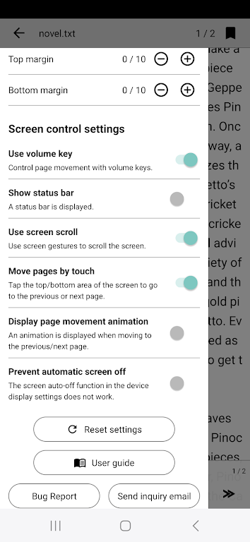 Readbook - Text Viewer Schermafbeelding 2