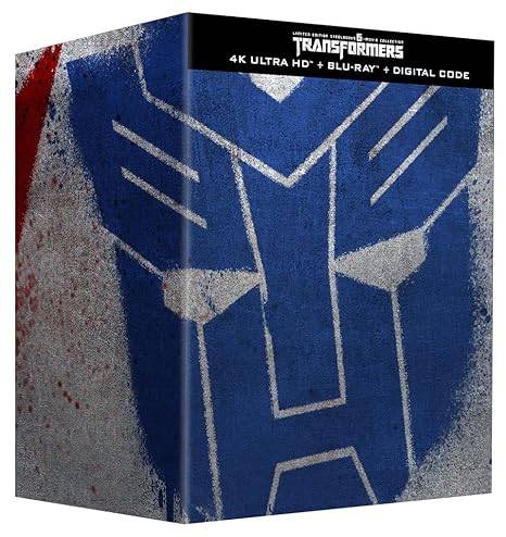 ကန့်သတ်ထုတ်ဝေ [Blu-Ray + 4K UHD] Transformers 6-Movie SteelBook စုဆောင်းခြင်း