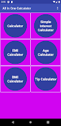 All In One Calculator ภาพหน้าจอ 0