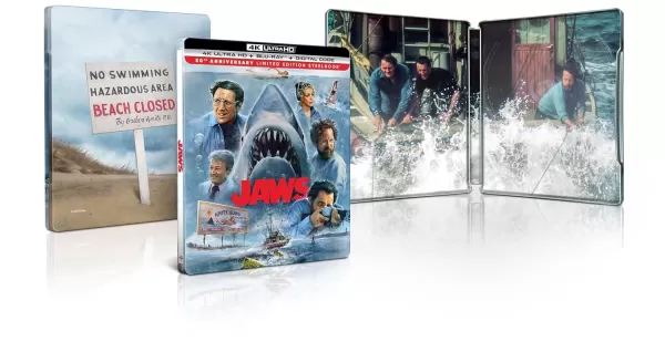 Jaws 50th Anniversary Edition - Steelbook (4K + Blu -ray + Digital)