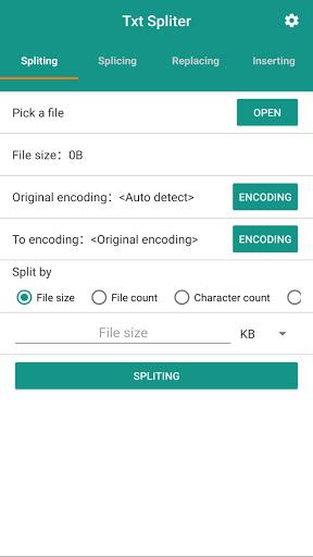 Txt Spliter 螢幕截圖 0