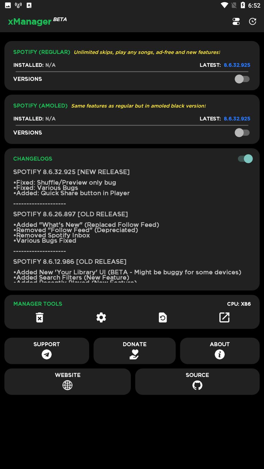 xManager For Spotify 螢幕截圖 3