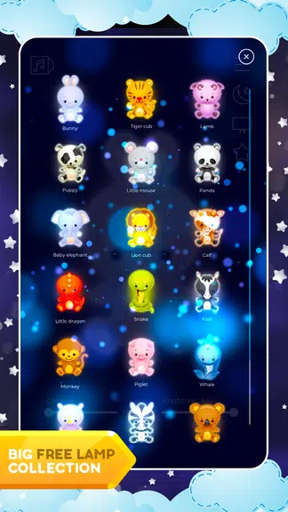 Baby night light - lullabies w ဖန်သားပြင်ဓာတ်ပုံ 1