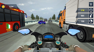 Schermata Endless Moto Traffic Racer 3D 1