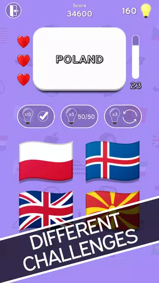 3in1 Quiz : Logo-Flag-Capital Screenshot 1