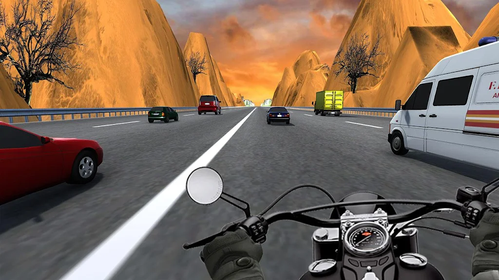 City Bike Traffic Race in Crowd Taxi 3D 螢幕截圖 1