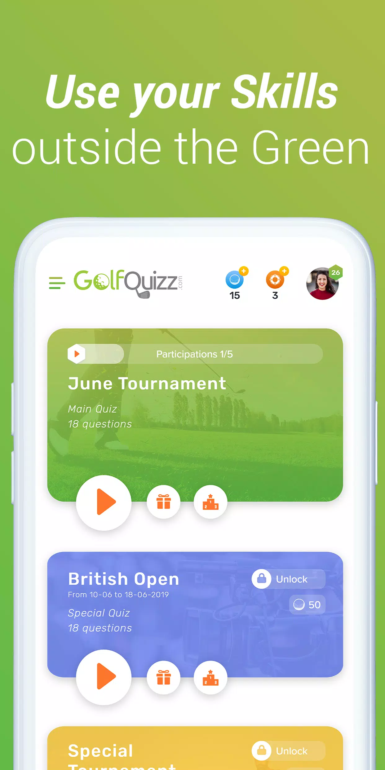 GolfQuizz 螢幕截圖 3