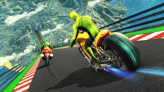 Super Hero Bike: Racing Game Скриншот 0