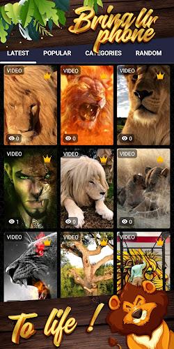 lion background ภาพหน้าจอ 1