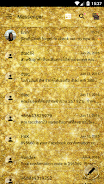 SMS Messages GlitterGold Glass 스크린샷 2