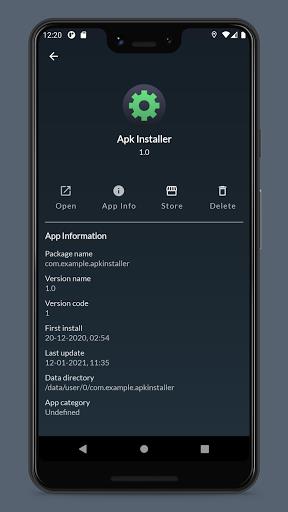 Apk Installer Lite (Package Manager) 스크린샷 1