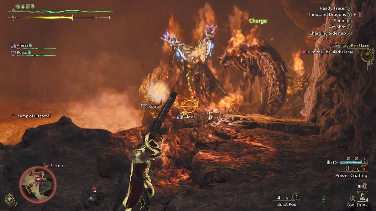 Monster Hunter Wilds Nu Udra老板打架