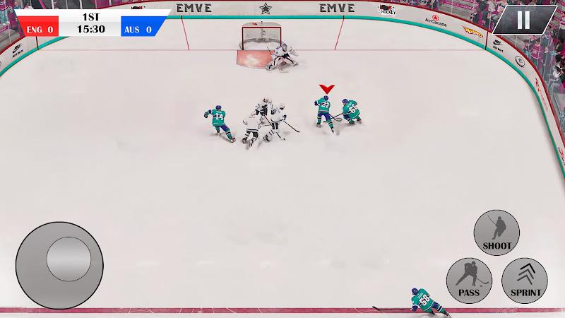 Ice Hockey Games 3D Ice Rage Zrzut ekranu 1