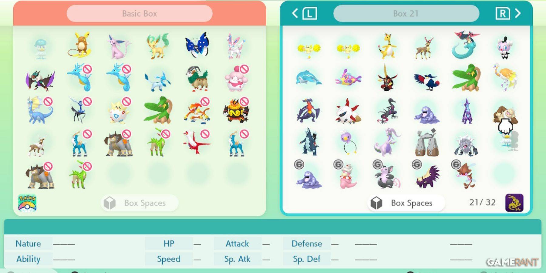 Image: Transferring Pokemon via Pokemon HOME