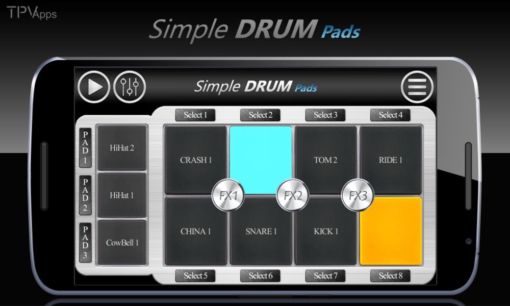 Simple Drums Rock - Drum Set 螢幕截圖 1