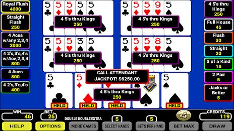 Five Play Poker Ảnh chụp màn hình 3