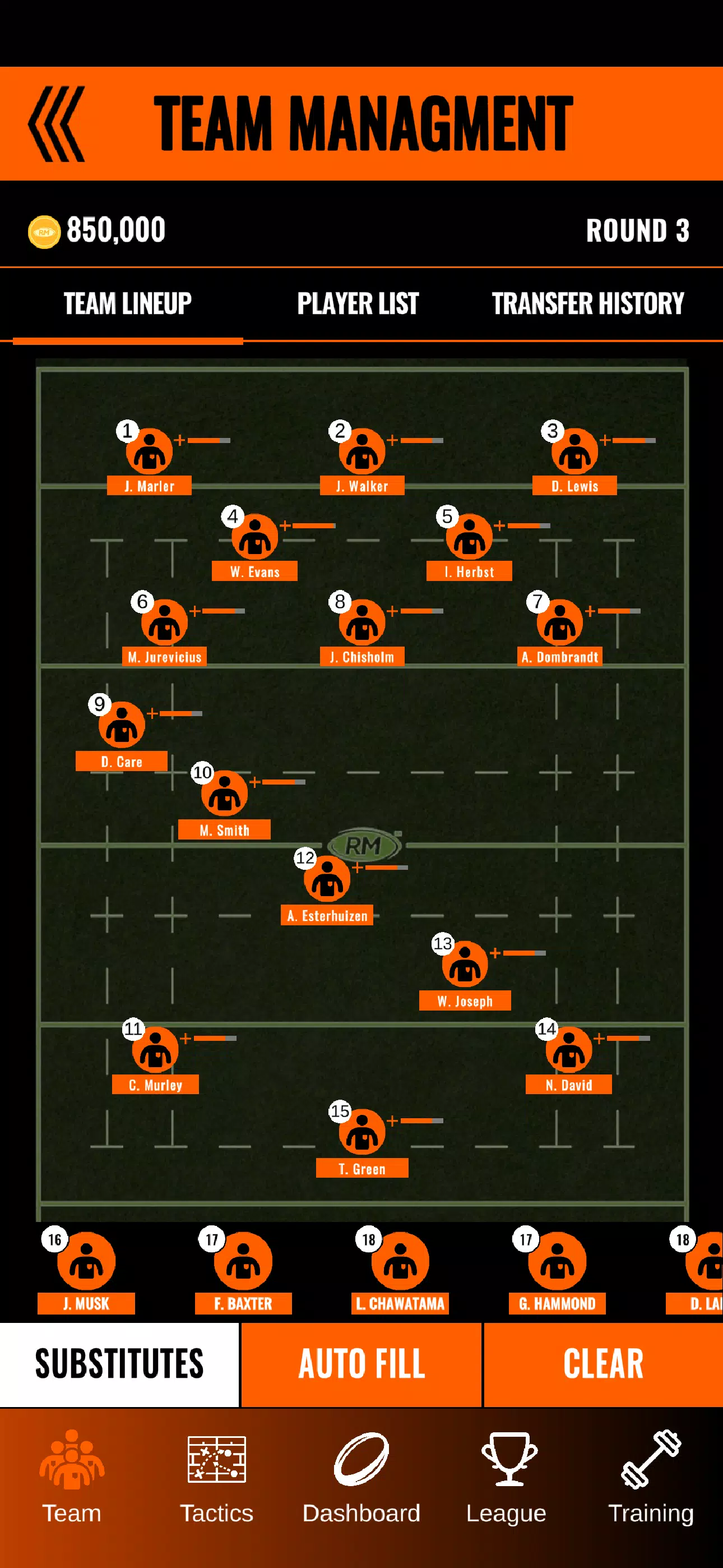 Rugby Manager 25 Captura de pantalla 1