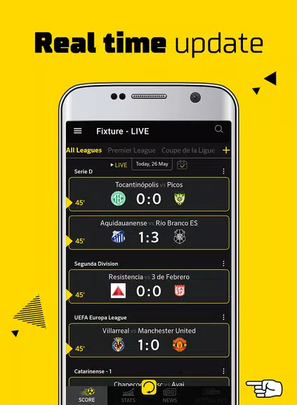 Live Score: football scores 螢幕截圖 1