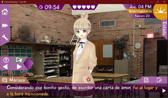 Schermata Club de Detectives - Caso 01 (novela visual) 0