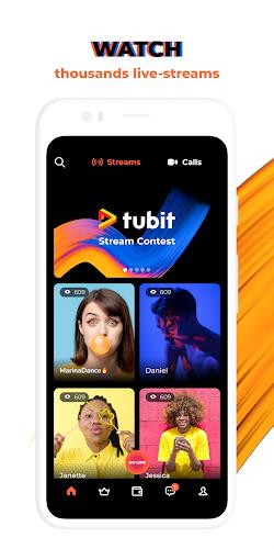 Tubit: Live Stream Video Chat Captura de pantalla 0