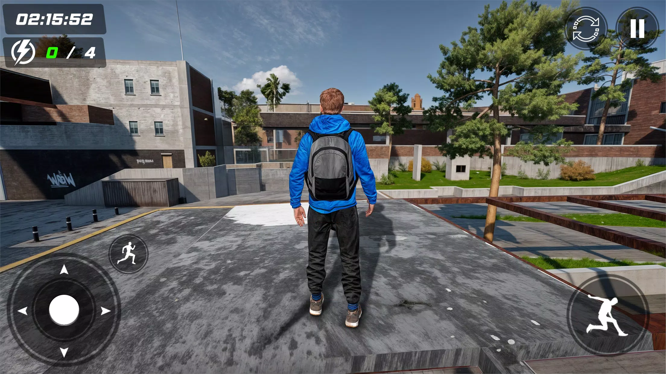 Going Up Rooftop Parkour Games スクリーンショット 0