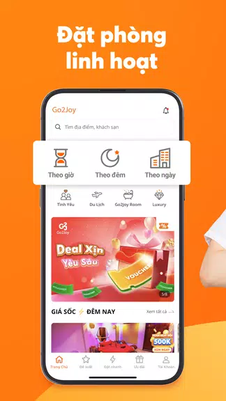 Go2Joy - Hourly Booking App Captura de pantalla 0