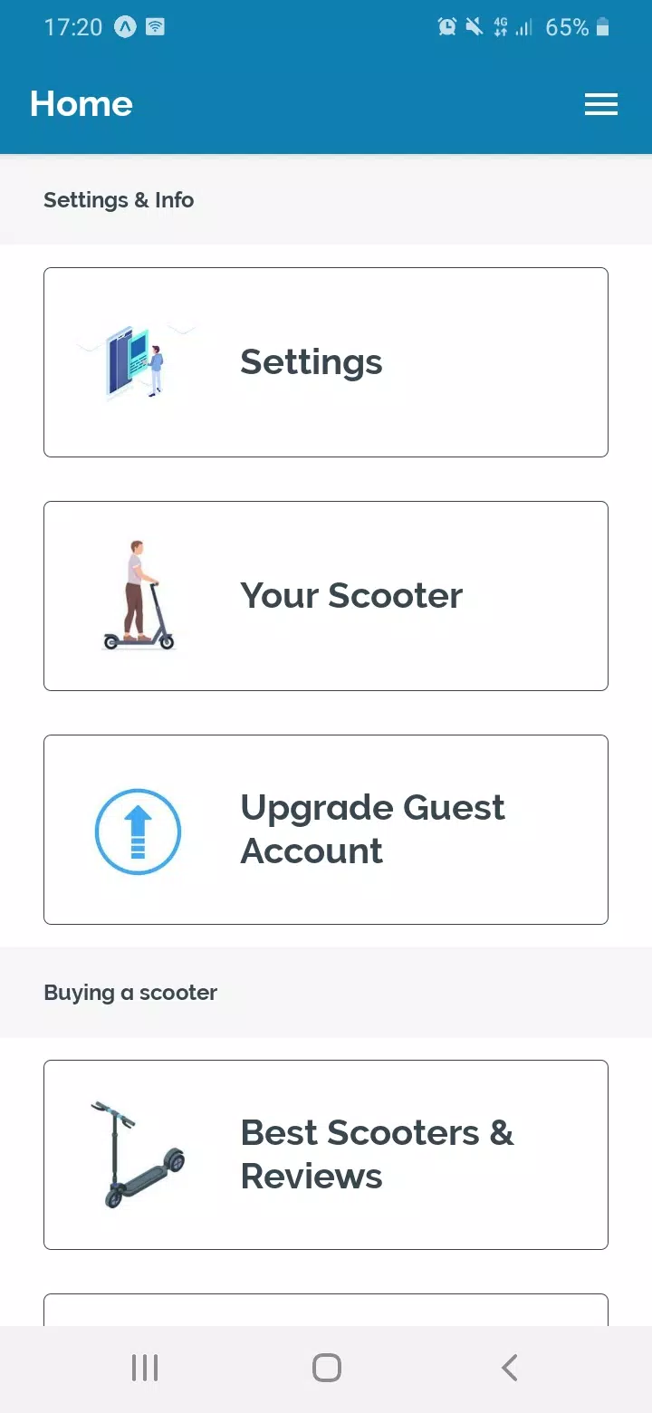Electric Scooter Universal App Captura de pantalla 0