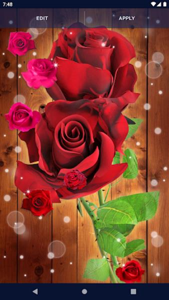 Red Rose Live Wallpaper 螢幕截圖 3