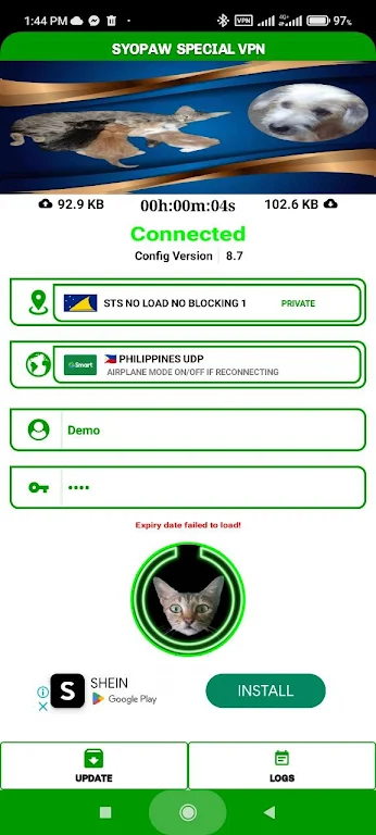 Syopaw Special VPN ဖန်သားပြင်ဓာတ်ပုံ 0