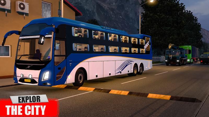 Euro Coach Bus Driving Games Tangkapan skrin 0