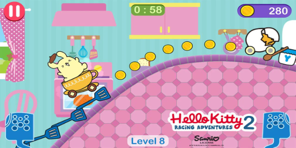 Hello Kitty games - car game 螢幕截圖 0