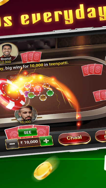 Teen Patti Gold - traditional online poker game Capture d'écran 1