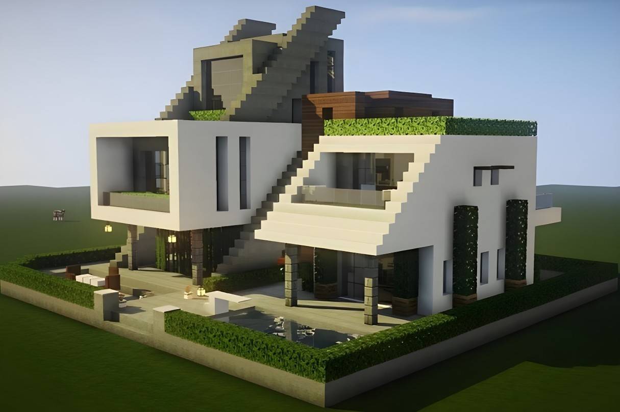 Realistic Modern Mansion