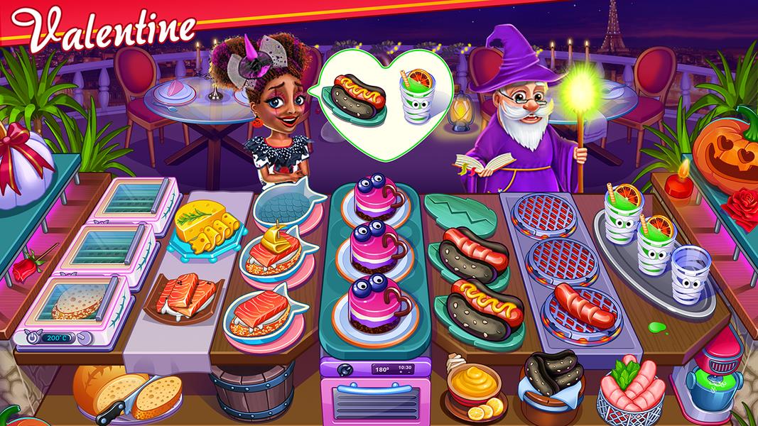 Halloween Street Food Shop Restaurant Game 螢幕截圖 0