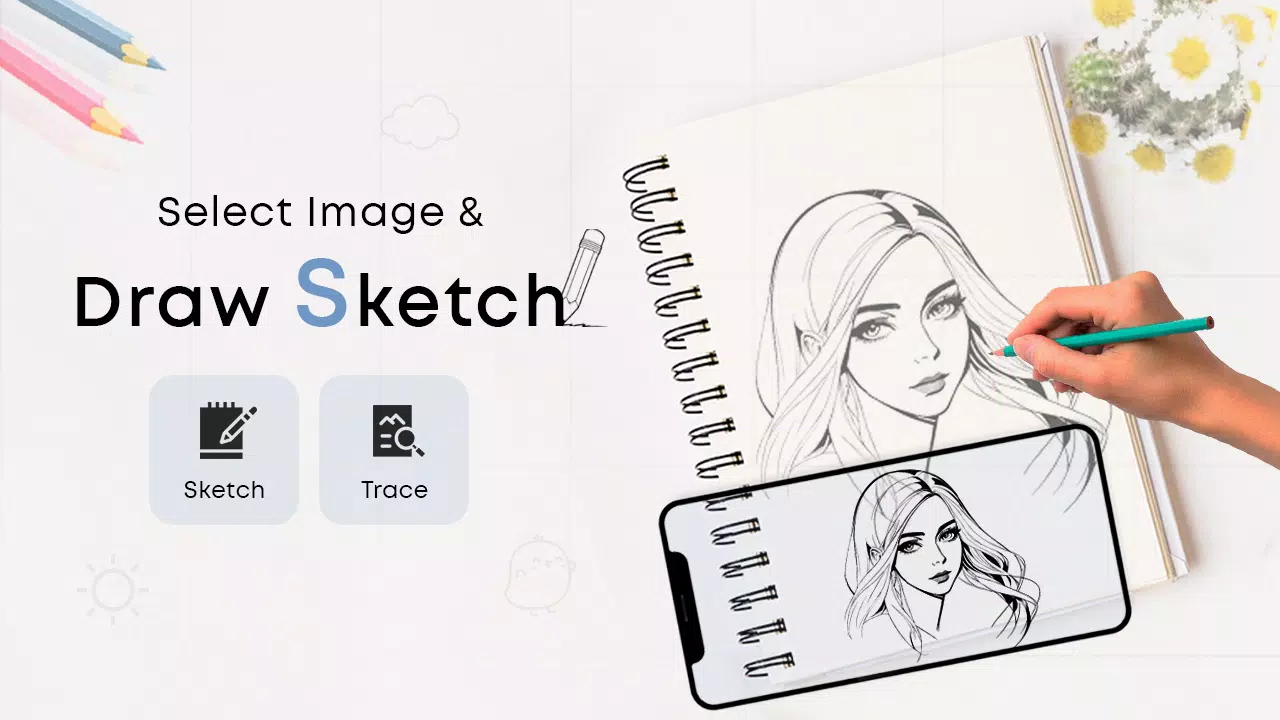 Draw Sketch & Trace 스크린샷 1