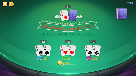 Blackjack - Casino World Capture d'écran 2